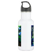 Blauwbes - groene tint waterfles  (Achterkant)