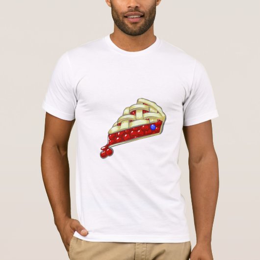 Blauwbes in een Cherry Pie T-shirt (Voorkant)