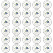 Blauwbes Jam 2-inch Mason Jar Standaard etiket Sticker (Voorkant)