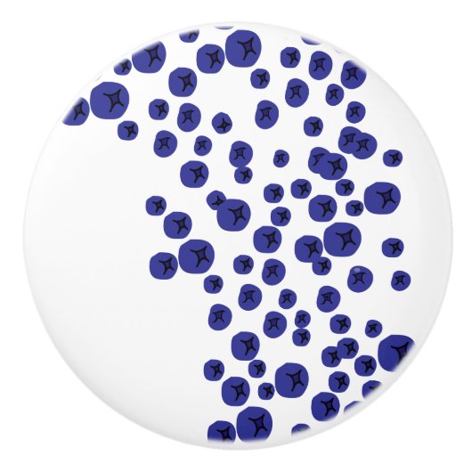 Blauwbes Keramische Knop (Voorkant)