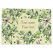 Blauwbes met libellen groot cadeauzakje (Achterkant)