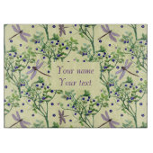 Blauwbes met libellen snijplank (Voorkant)