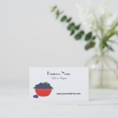 Blauwbes-ontwerp Visitekaartje (Staand voorkant)