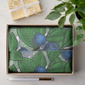 Blauwbes op wit tissuepapier (Geschenk)