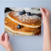 Blauwbes pannenkoeken flyer (Hand)