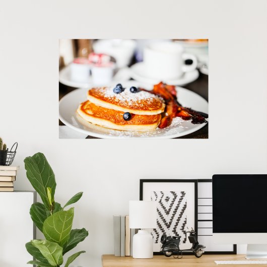 Blauwbes pannenkoeken poster (Thuiskantoor)