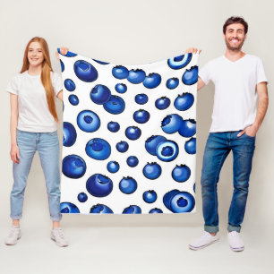 Blauwbes patroon, vers fleece deken