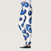 Blauwbes patroon, vers leggings (Links)