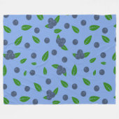 Blauwbes patroonmandje fleece deken (Voorkant (Horizontaal))