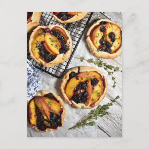 Blauwbes peach Galettes Briefkaart