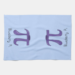 Blauwbes Pi Symbool Cute Wiskunde leraar Theedoek