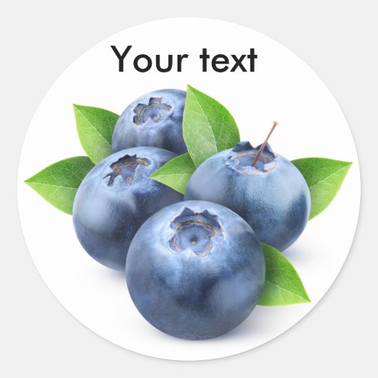 Blauwbes Ronde Sticker (Voorkant)