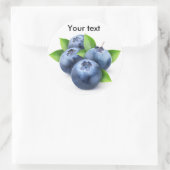 Blauwbes Ronde Sticker (Tas)