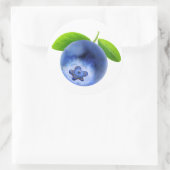 Blauwbes Ronde Sticker (Tas)