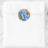 Blauwbes Ronde Sticker (Tas)