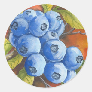 Blauwbes Ronde Sticker