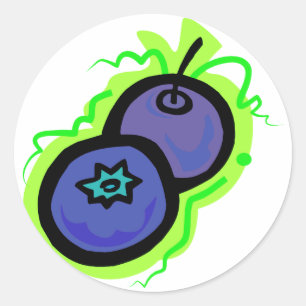 Blauwbes Ronde Sticker