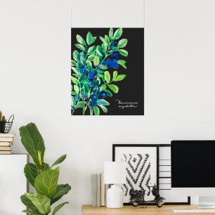 Blauwbes schilderij poster