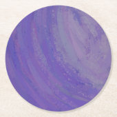 Blauwbes Smear Ronde Kartonnen Onderzetter (Voorkant)