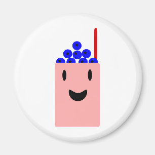 Blauwbes smoothie schattig magneet