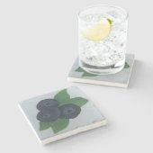 Blauwbes Stenen Onderzetter (Zijkant)