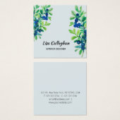 Blauwbes Vierkante Visitekaartjes (Voorkant /achterkant)