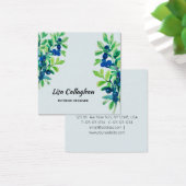 Blauwbes Vierkante Visitekaartjes (Bureau)