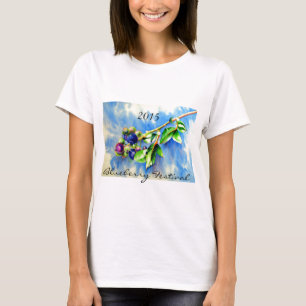 Blauwbes, waterverf schilderen t-shirt