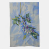 Blauwbes waterverf schilderen theedoek (Verticaal)