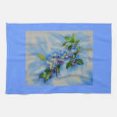 Blauwbes waterverf schilderen theedoek (Horizontaal)