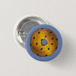 Blauwbessen Cake Donut Doughnut Breakfast Food Ronde Button 3,2 Cm
