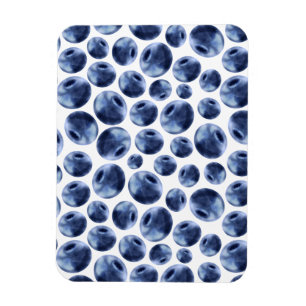 Blauwbessen Druk fruit af Magneet