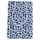 Blauwbessen Druk fruit af Medium Cadeauzakje (Achterkant)