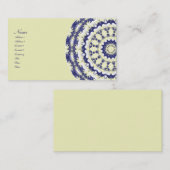 Blauwbessen en crème Kaleidoscoop Visitekaartje (Voorkant / Achterkant)