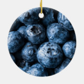 Blauwbessen Keramisch Ornament (Achterkant)