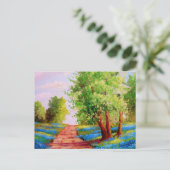 Blauwbijen Briefkaart (Staand voorkant)