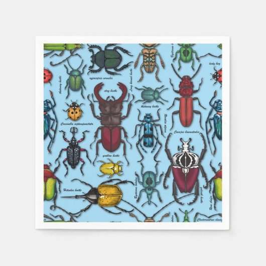 Blauwbijen Servet (Voorkant)