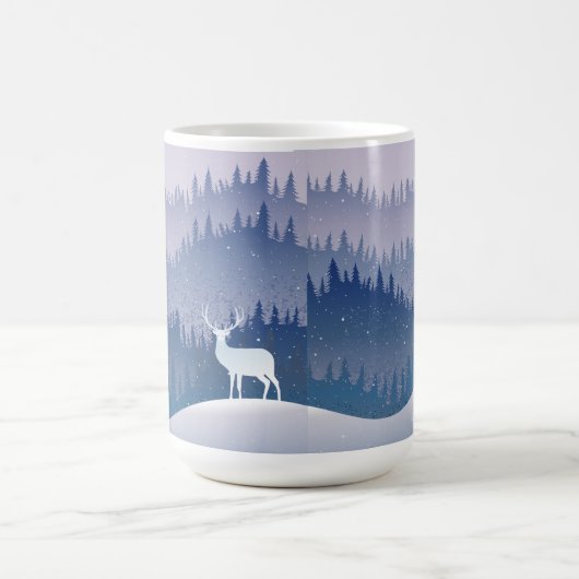 Blauwbijen winter kerstmis magische mok (Midden)