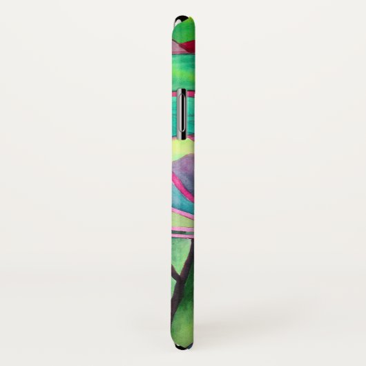 Blauwblad Hawaii Tropische bladbladerkunst Case-Mate iPhone Case (Achterkant / rechts)