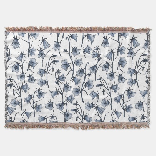 Blauwbloemen, haarklokken, bloemen deken (Voorkant)