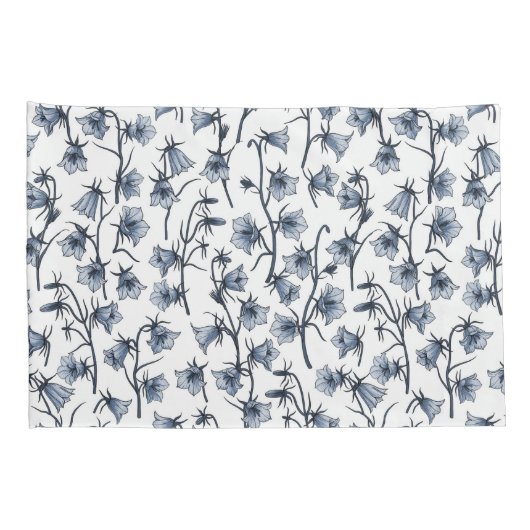 Blauwbloemen, haarklokken, bloemen kussensloop (Achterkant-Rechts)