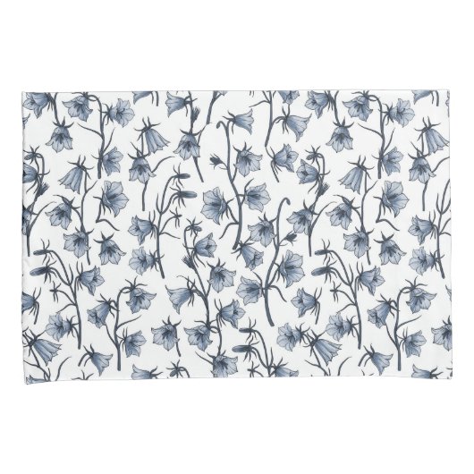 Blauwbloemen, haarklokken, bloemen kussensloop (Voorkant-Rechts)