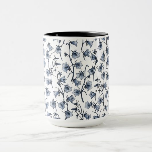 Blauwbloemen, haarklokken, bloemen mok (Midden)