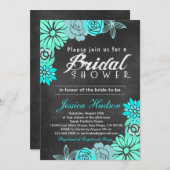 Blauwbloemkool voor de bruidsdouche kaart (Voorkant / Achterkant)