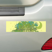 Blauwbomen Bumpersticker (Op auto)