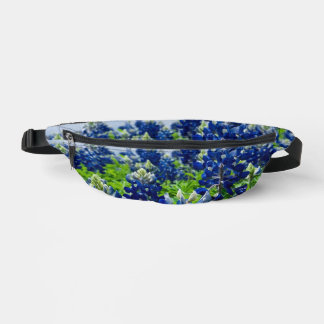 Blauwbonnaars Blauwe Bloemen Texan Floral Heuptasje