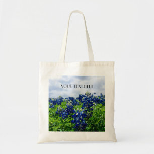 Blauwbonnaars Blauwe Bloemen Texan Floral Tote Bag