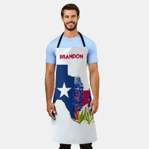 Blauwbonnaars Blauwe Vloeren Texas Texan State Flo Schort
