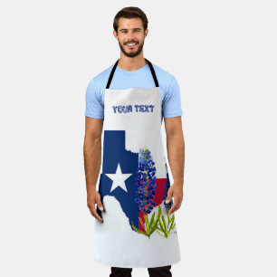 Blauwbonnaars Blauwe Vloeren Texas Texan State Flo Schort