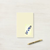 Blauwbonnet Butter-gekleurde achtergrond Post-it N Post-it® Notes (Op bureau)